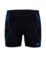 Arena Heren Zwemjammer Graphic Mid Zwart Turquoise
