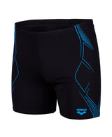 Arena Heren Zwemjammer Graphic Mid Zwart Turquoise