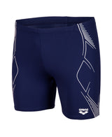 Arena Herren Schwimmjammer Graphic Mid Navy Weiß
