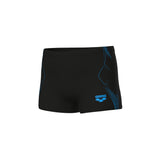 Arena Jongens Zwemshort Graphic Zwart Turquoise