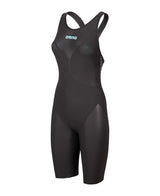Arena Wettkampfanzug Powerskin Veloce Geschlossener Rücken Schwarz