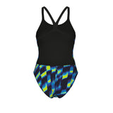 Arena Wave Challenge Back Black Multi angled product view