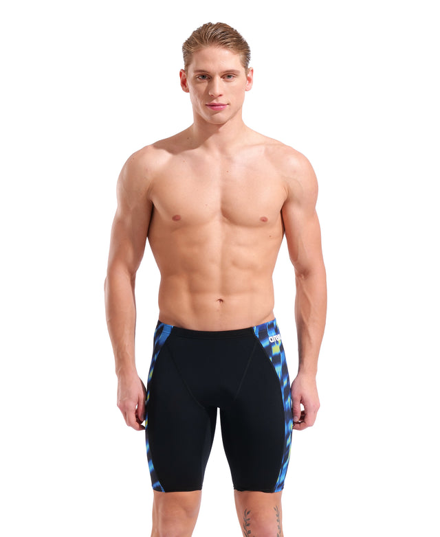 Arena Wave Swim Jammer Black Multi front model view