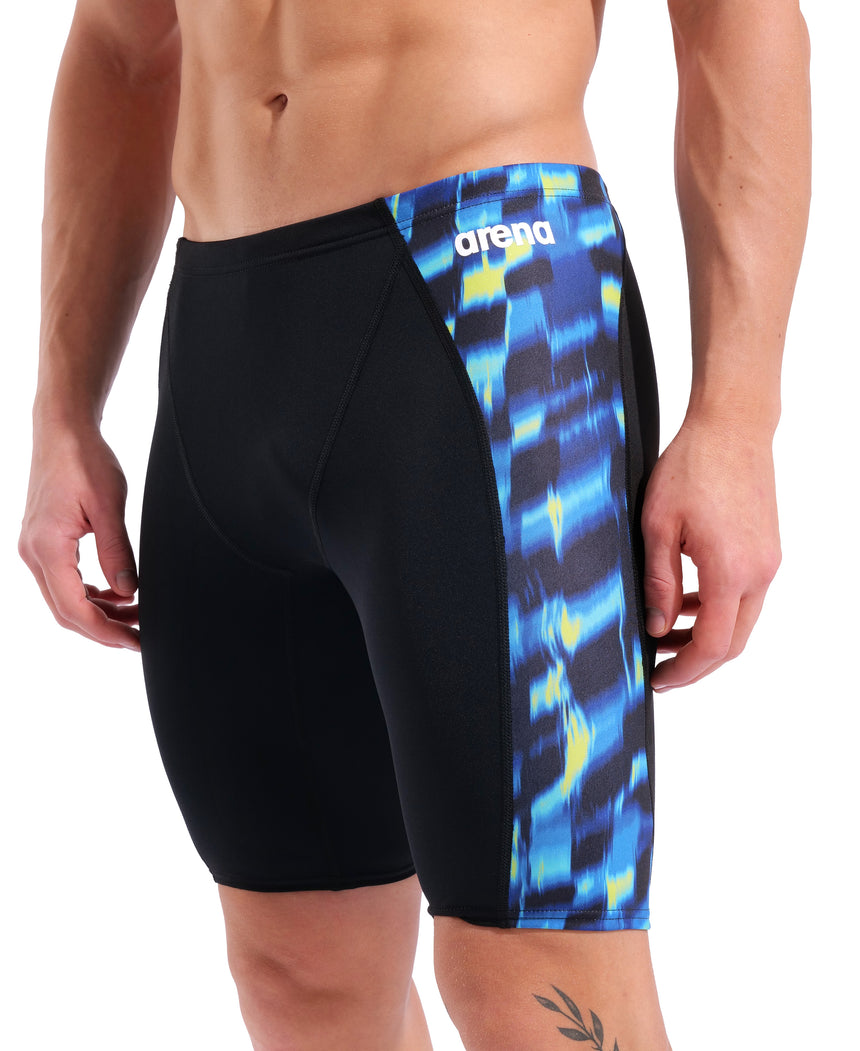 Arena Wave Swim Jammer Black Multi angled back model view