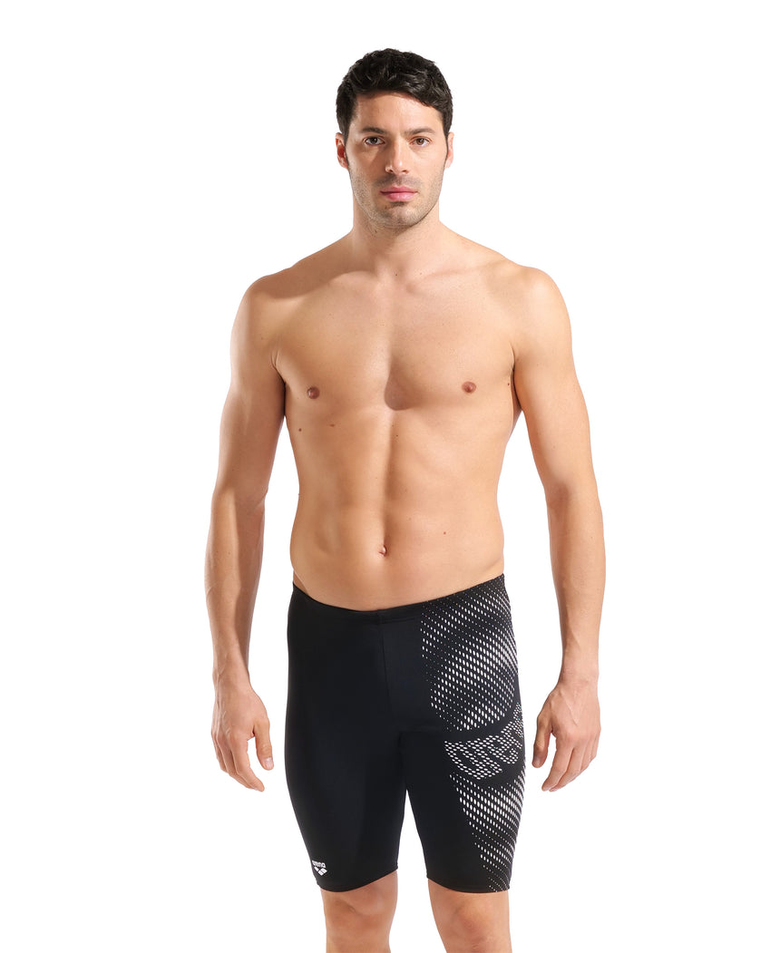 Arena Herren Schwimmjammer Distortion Schwarz/Weiß