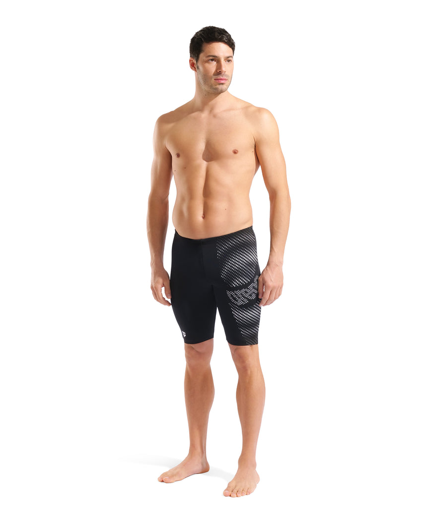 Arena Herren Schwimmjammer Distortion Schwarz/Weiß