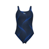 Arena Damen Badeanzug Ada Wing Back Leuchtblau/Multi