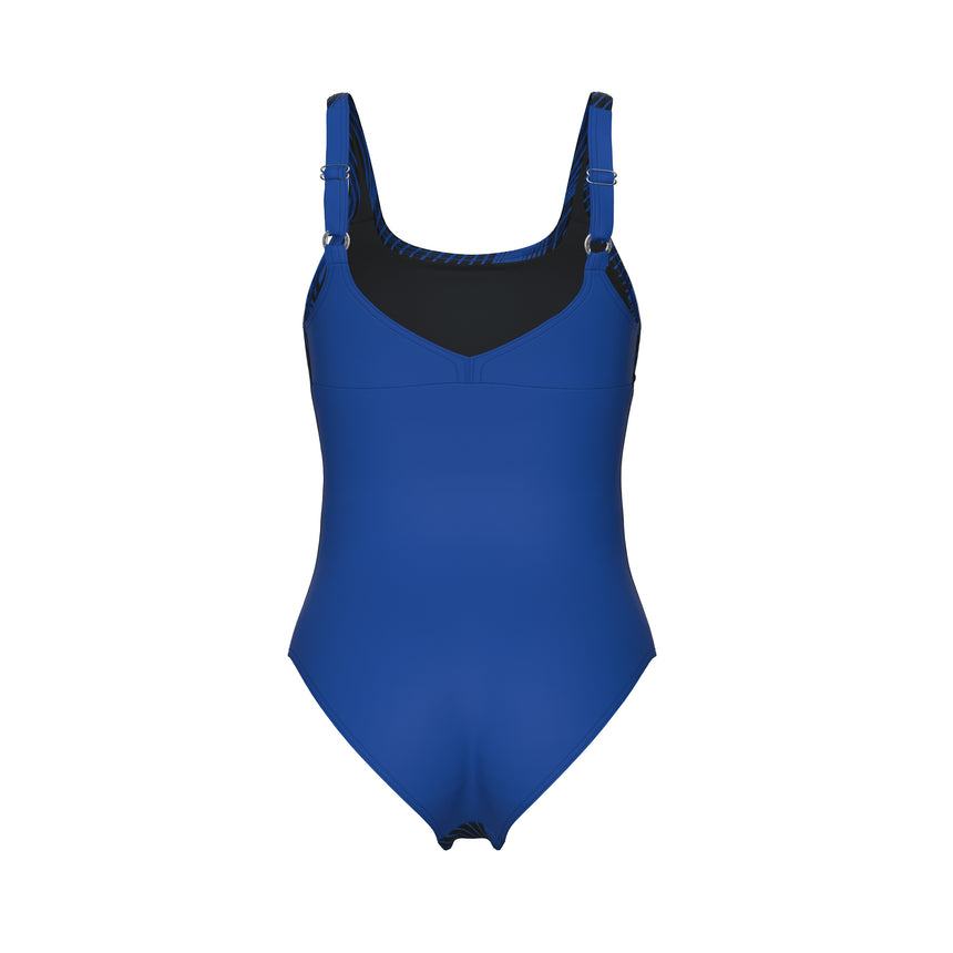 Arena Damen Badeanzug Ada Wing Back Leuchtblau/Multi