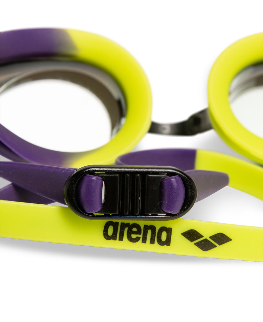 Arena Schwimmbrille Tracks Mirror Lila/Gelb