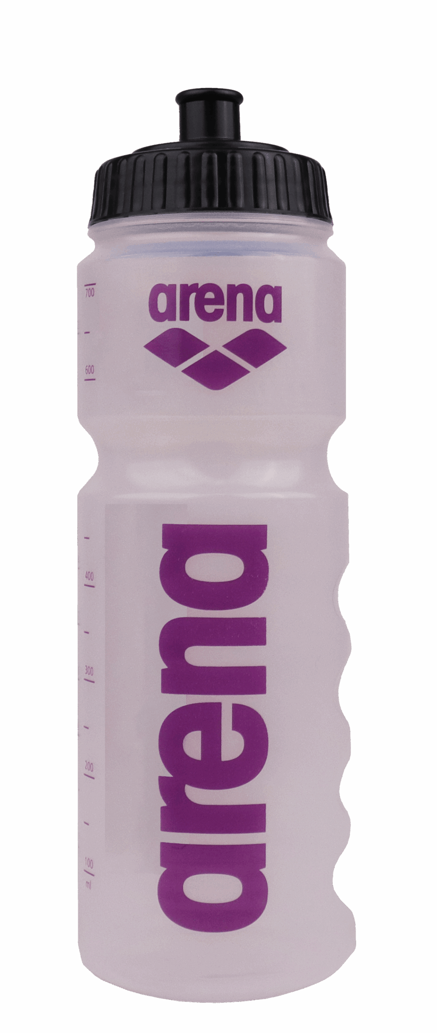Arena Water Bottle 750ml Clear/Plum/Black