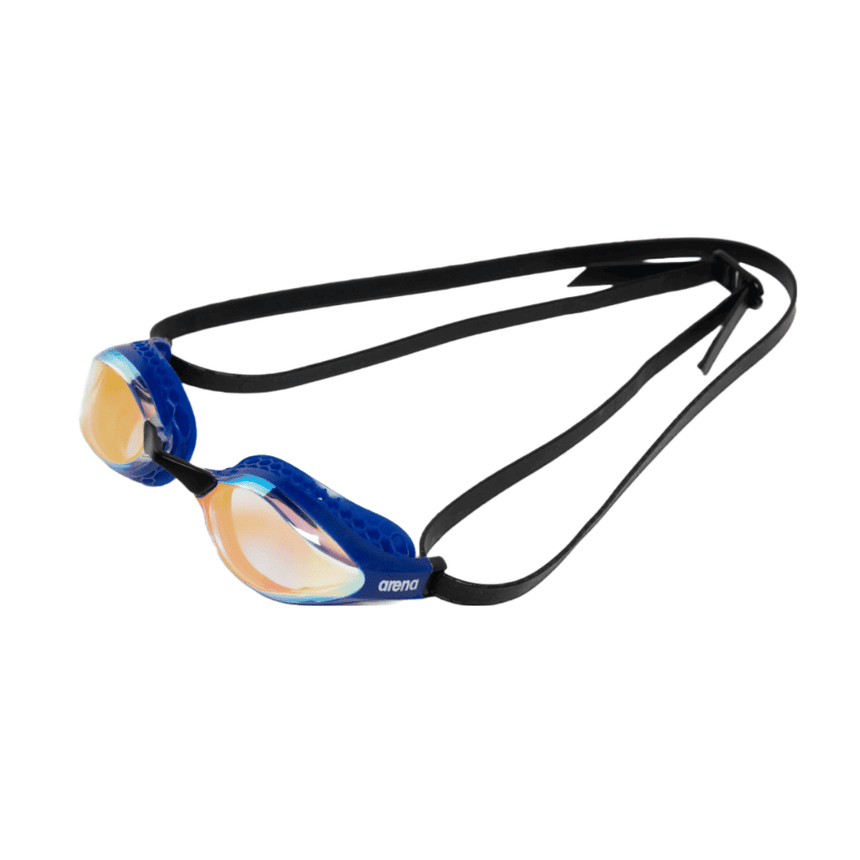 Arena Schwimmbrille Airspeed Mirror Gelbkupfer/Blau