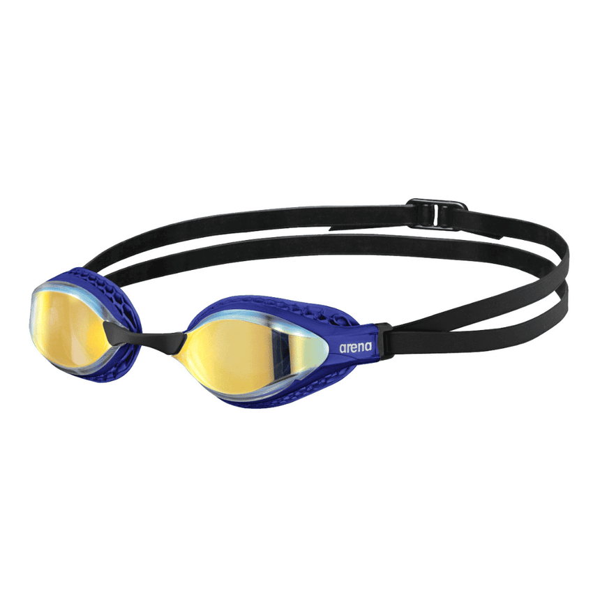 Arena Schwimmbrille Airspeed Mirror Gelbkupfer/Blau