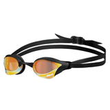 Arena Swimming Goggles Cobra Core Swipe Mirror Yellow Copper/Black