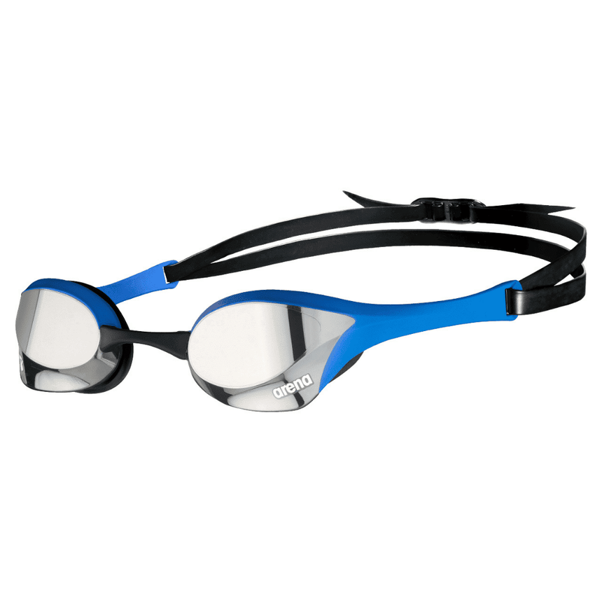 Arena Wettkampf Schwimmbrille Cobra Ultra Swipe Mirror Silber/Blau