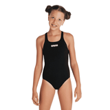 Arena Girls Swimsuit Team Swim Pro Solid Black