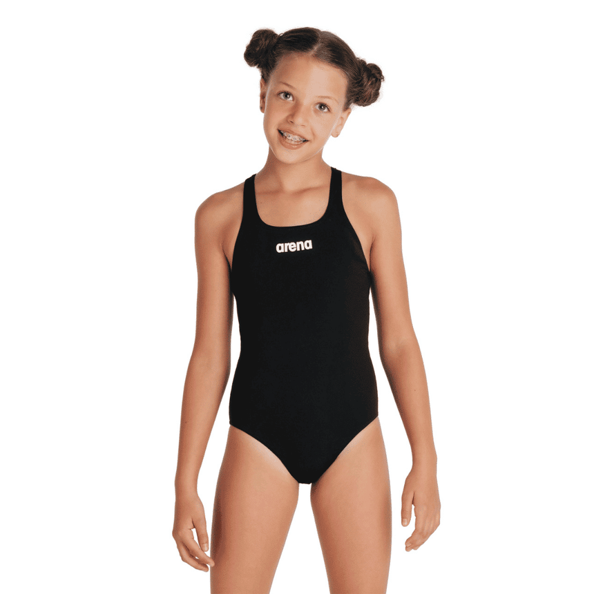 Arena Meisjes Badpak Team Swim Pro Solid Zwart