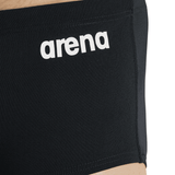 Arena Badeboxer Low Waist Team Solid Schwarz