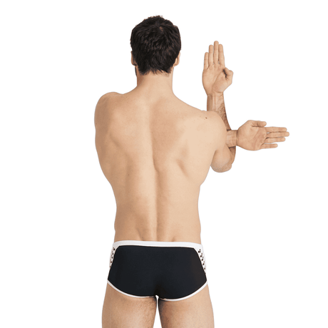 Arena Zwemboxer Icons Low Waist Solid Zwart