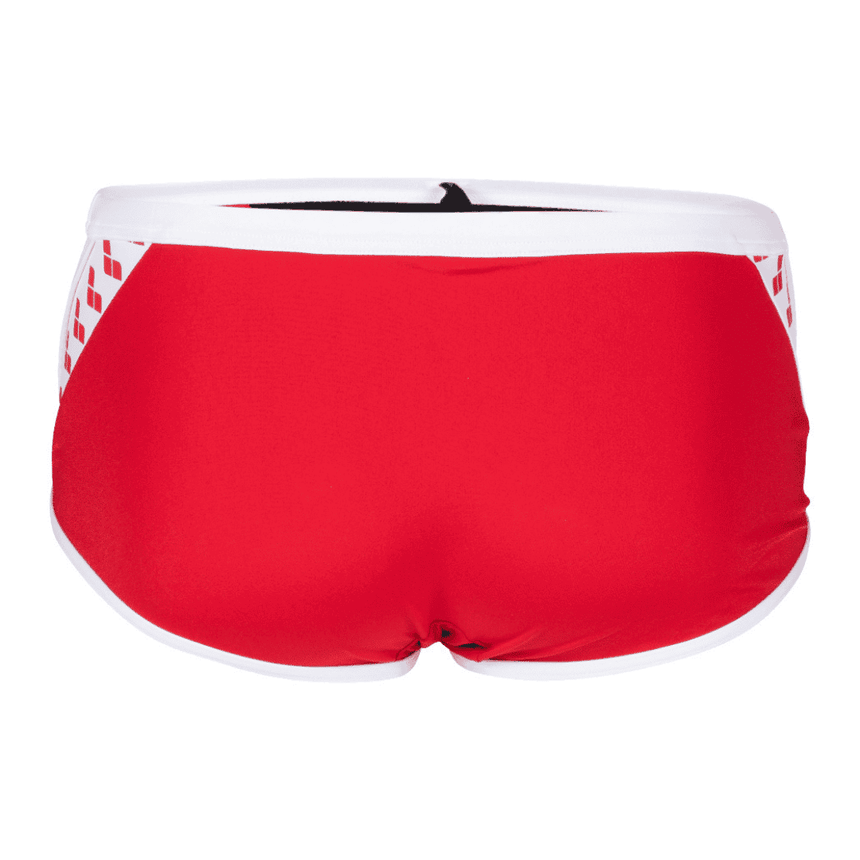 Arena Badeboxer Icons Low Waist Solid Rot