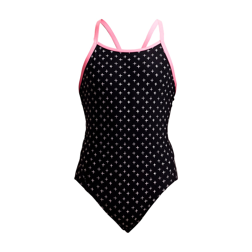 Funkita Girls' Diamond Back Swimsuit Be Positive product view