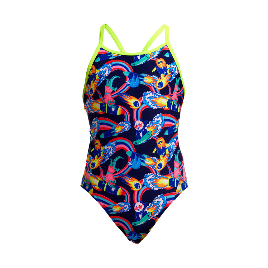 Funkita Girls' Diamond Back Swimsuit Blast Buddies product view