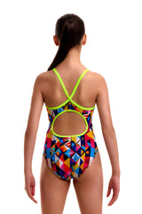 Funkita Meisjes Badpak Diamond Back Broken Blox