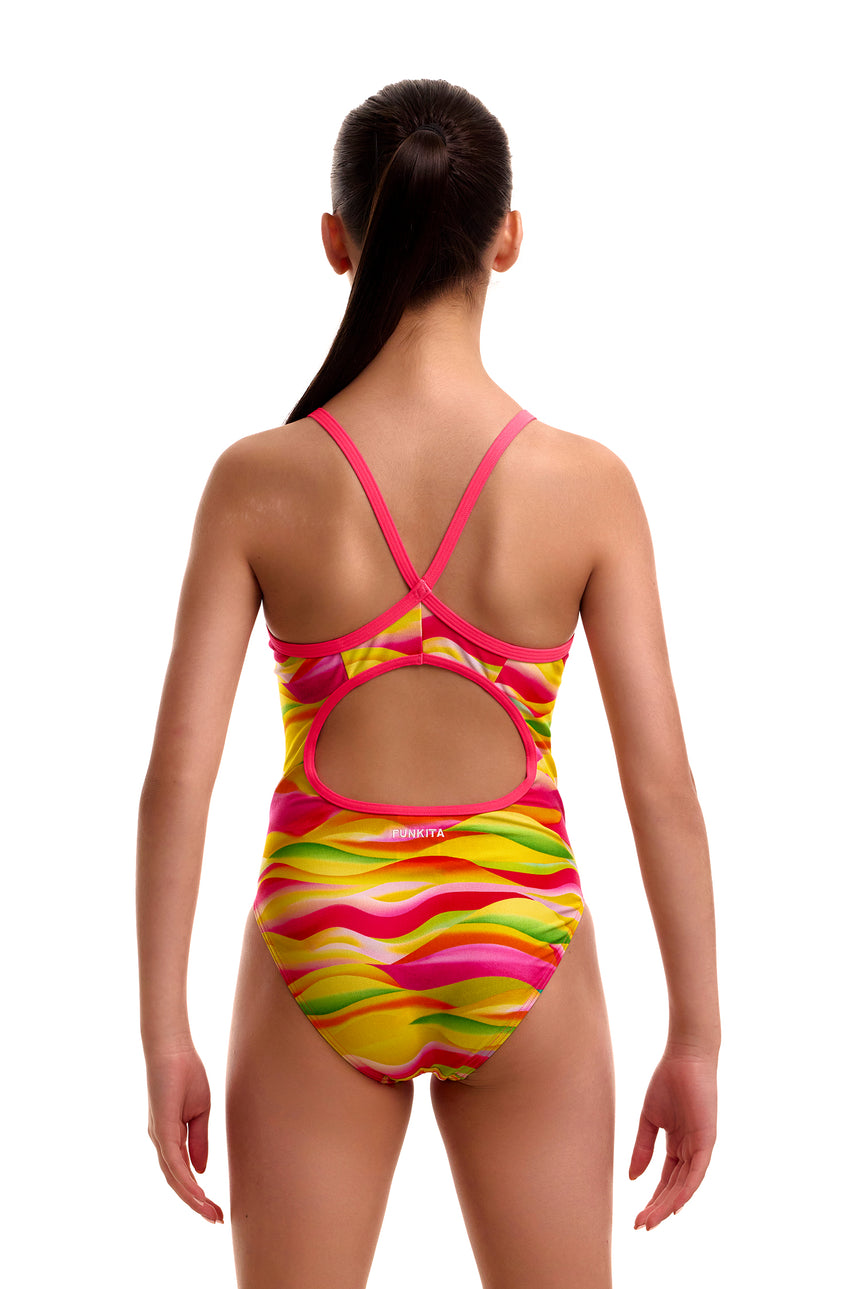 Funkita Meisjes Badpak Diamond Back Custard Cakes
