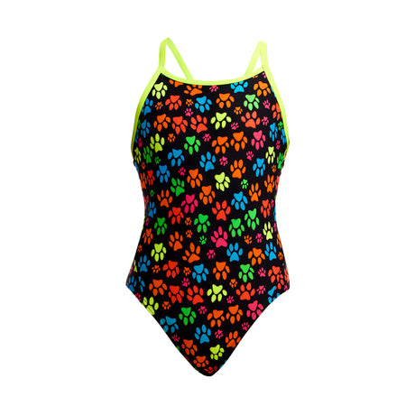 Funkita Girls' Diamond Back Swimsuit Pawsome product view