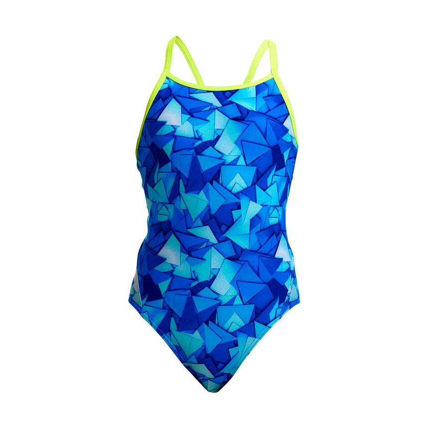 Funkita Girls' Diamond Back Swimsuit Try Blue product view
