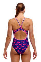 Funkita Dames badpak Diamond Back Flocked Up