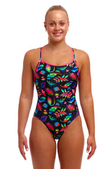 Funkita Swimsuit Diamond Back Lost Leaf