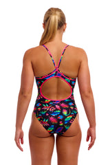 Funkita Swimsuit Diamond Back Lost Leaf