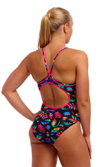 Funkita Swimsuit Diamond Back Lost Leaf