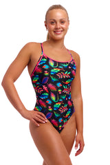 Funkita Swimsuit Diamond Back Lost Leaf