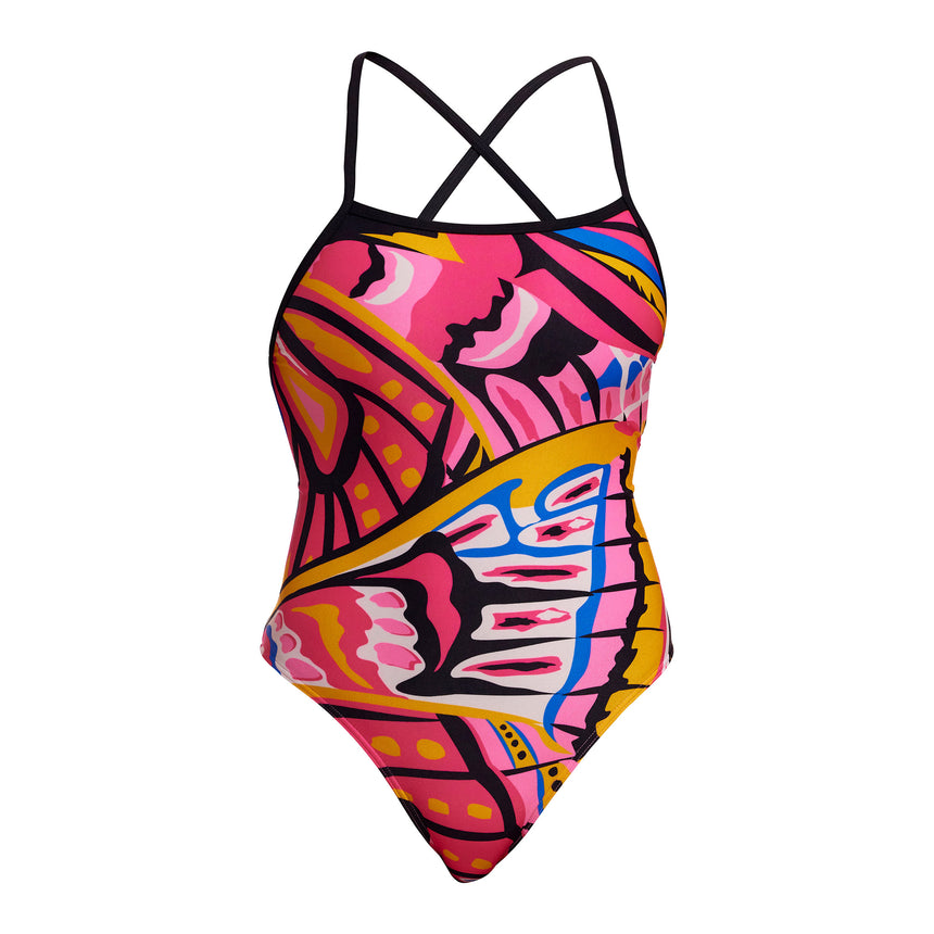 Funkita Badeanzug Strapped In One Piece Lover Flies