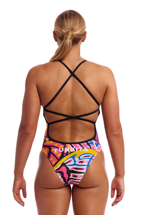 Funkita Badeanzug Strapped In One Piece Lover Flies