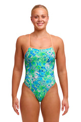 Funkita Dames badpak Single Strength Green Green Grass