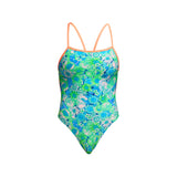 Funkita Dames badpak Single Strength Green Green Grass