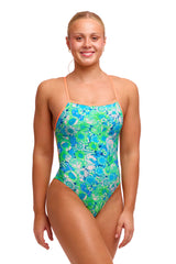 Funkita Dames badpak Single Strength Green Green Grass