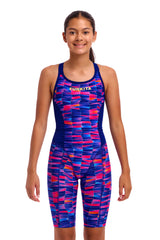 Funkita Meisjes Badpak met Pijpjes Fast Training Wet Wave