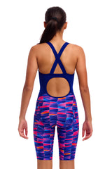 Funkita Meisjes Badpak met Pijpjes Fast Training Wet Wave