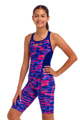 Funkita Meisjes Badpak met Pijpjes Fast Training Wet Wave
