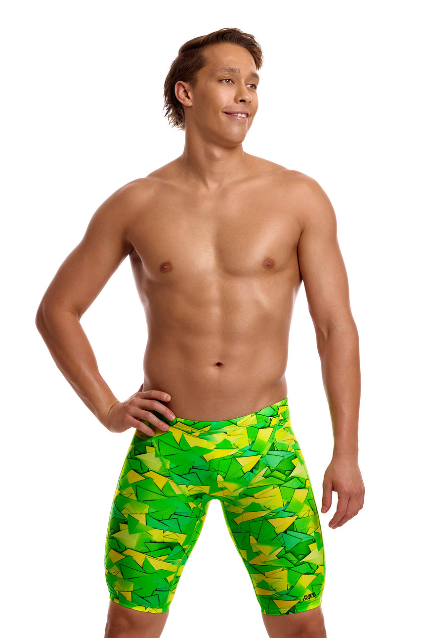 Funky Trunks Men's Training Swim Jammer Try Tonic additional view on model