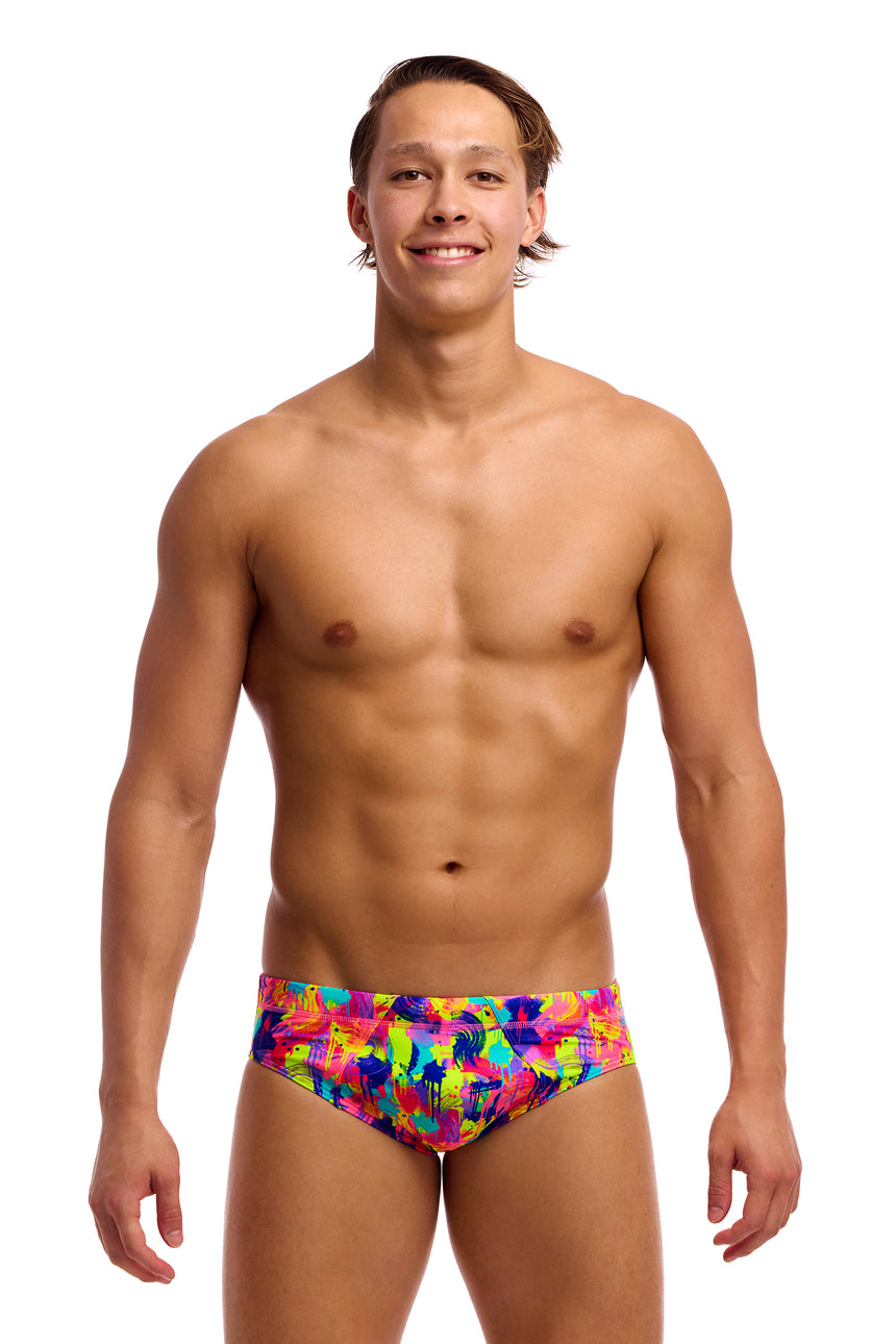 Funky Trunks Seamed Swim Brief Mess Match