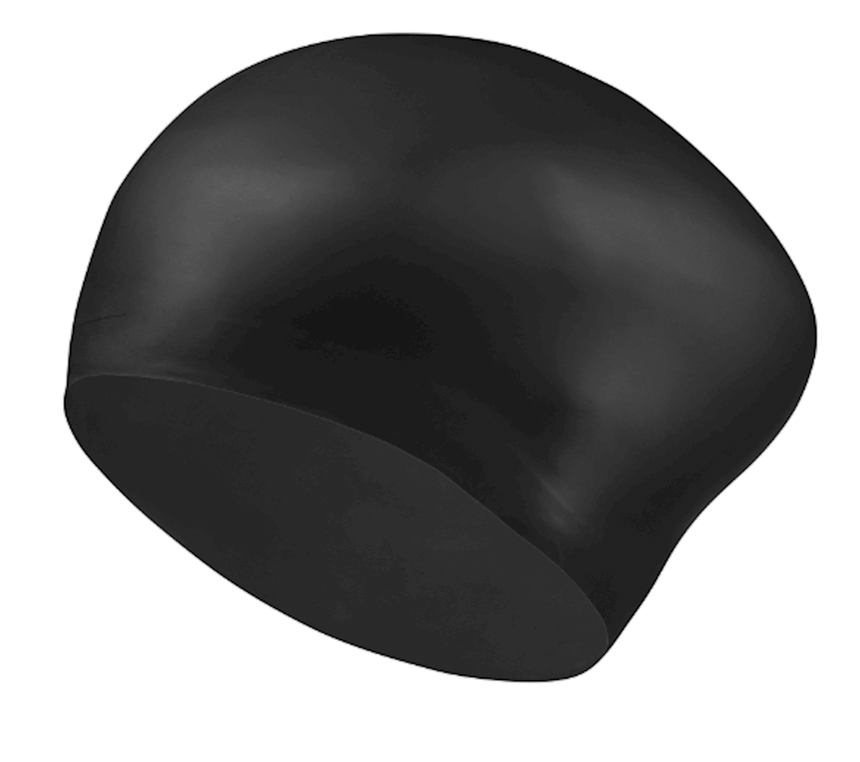 Nike Langhaar Badekappe Schwarz