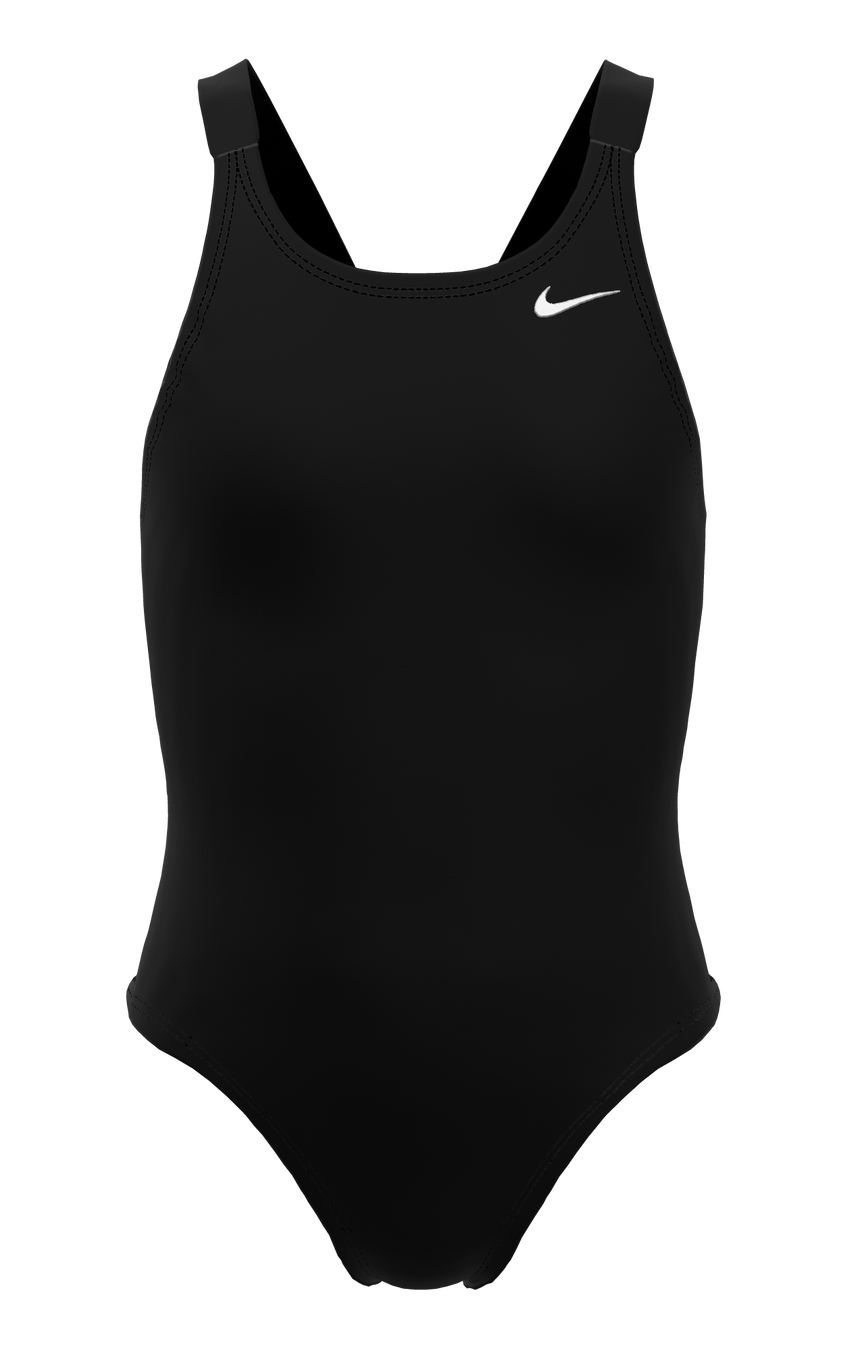 Nike Meisjes Badpak Hydrastrong Solid Fastback Zwart