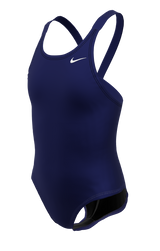 Nike Girls Swimsuit Hydrastrong Solid Fastback Navy