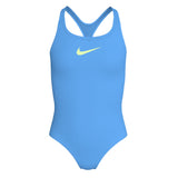 Nike Meisjes Badpak Racerback Solid Blauw