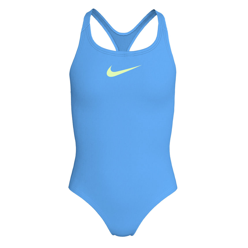 Nike Girls Swimsuit Racerback Solid Blue