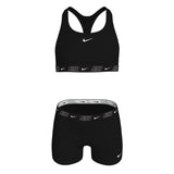 Nike Meisjes Bikini Set Racerback Short Solid Zwart